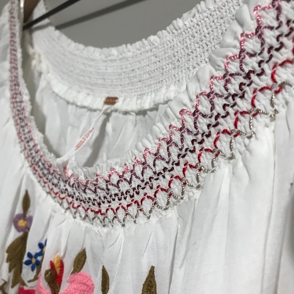 ✨SOLD✨Free People Ivory Sunbeams Mini Dress Size L - Picture 11 of 16